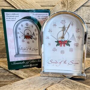 Sounds of the Season Musical Tabletop Clock by Howard Miller, Model 645-687